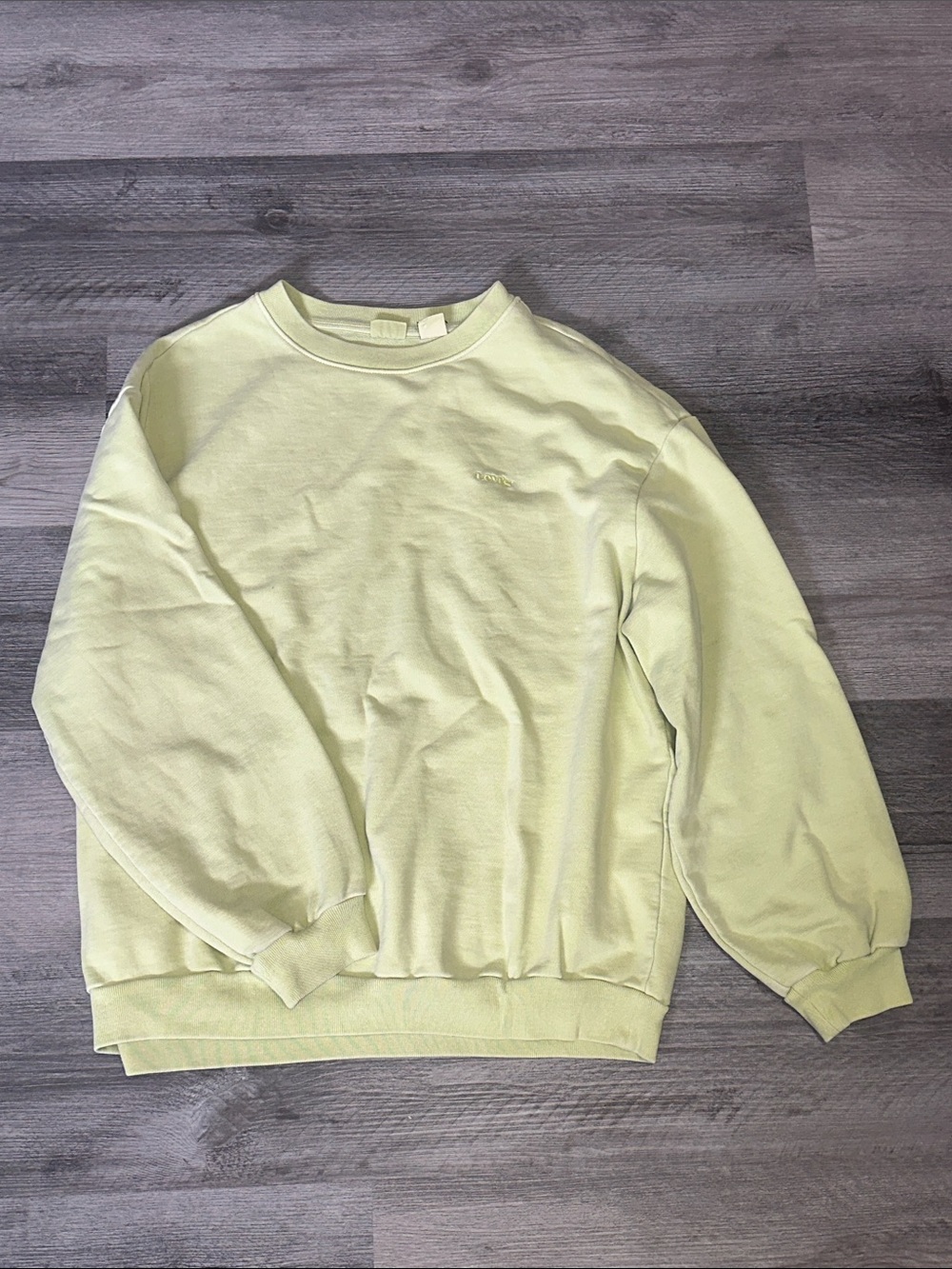 Levi's Pale Neon Green Crewneck Sweatshirt